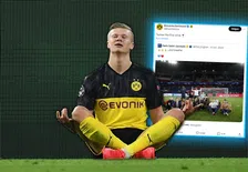 Thumbnail for article: Dortmund gaat de wereld over met reactie op oude Haaland-post PSG