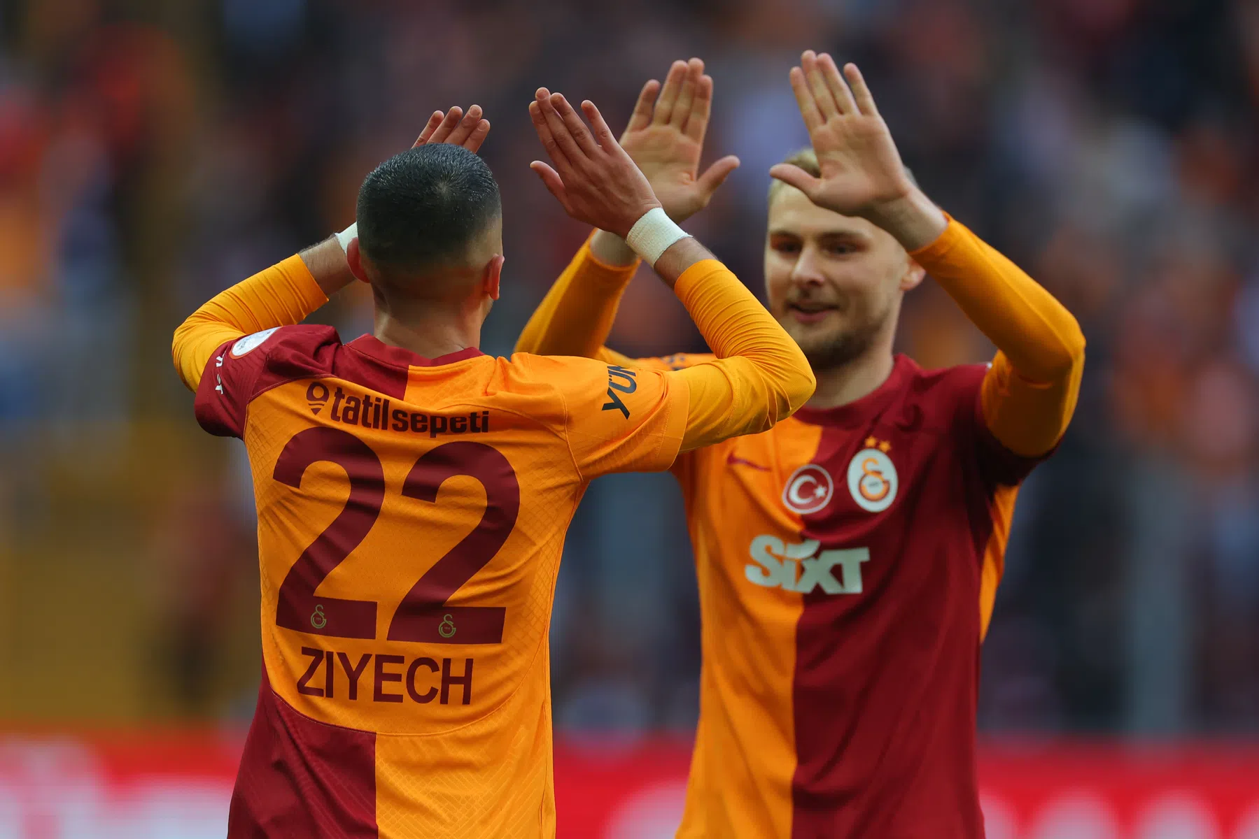 Het Eredivisie-aandeel in de titel van Galatasaray