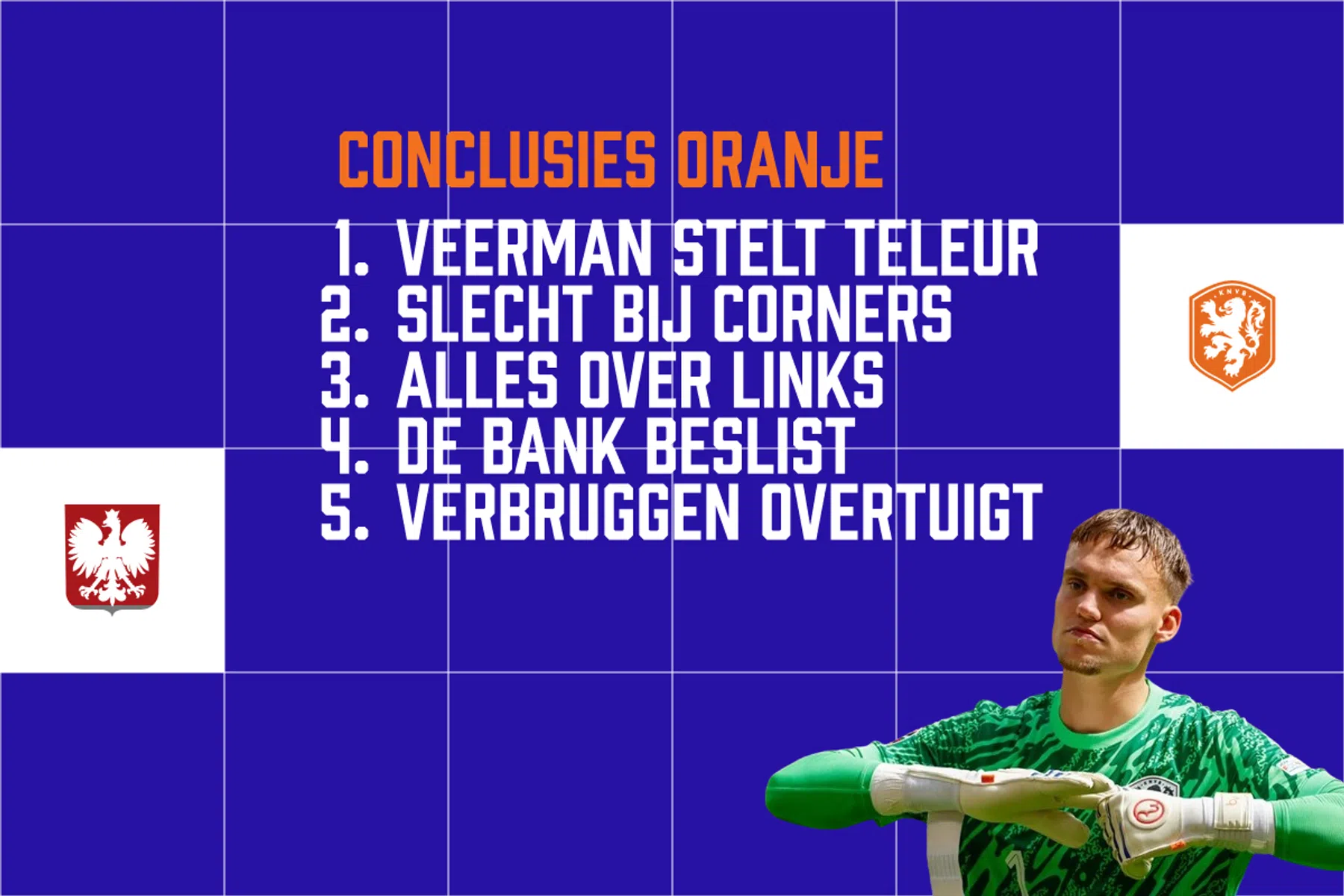 Vijf conclusies na Polen - Nederland