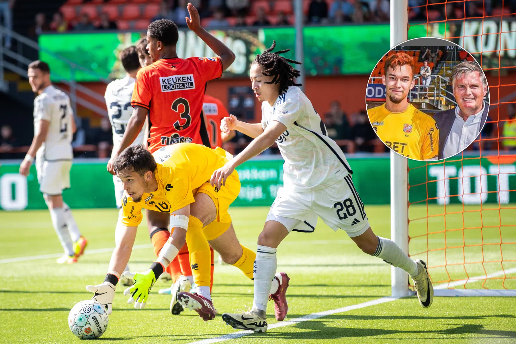 De oranje haren van Volendam-huurling Backhaus: 'Extreem dankbaar'