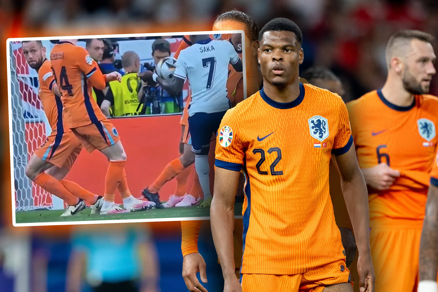 Handsbal Saka in aanloop naar penalty Engeland? 'Dan mag het nooit doorgaan'