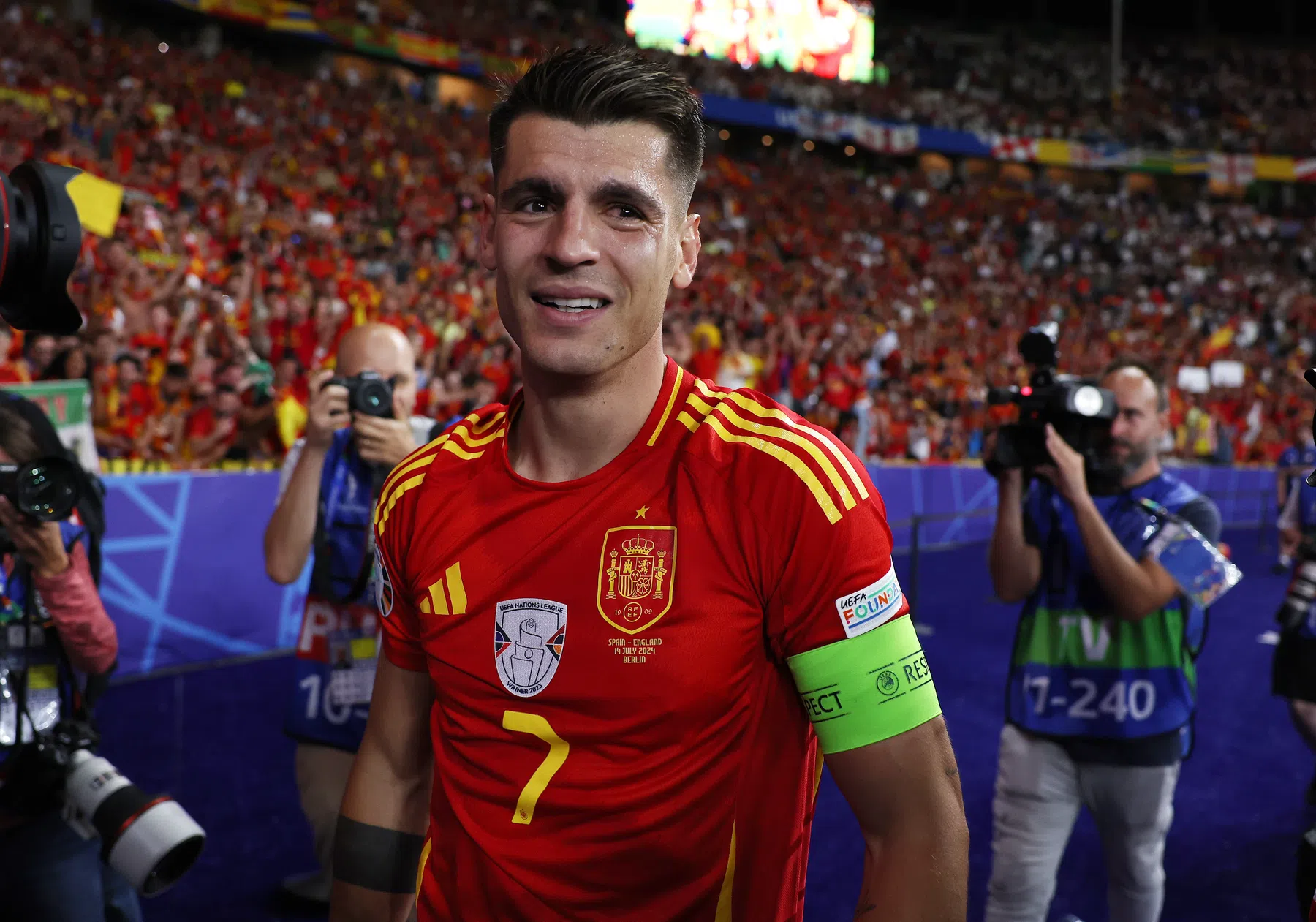 Morata in discussie met Atlético-fan: 'Na Dortmund wilden jullie me weg hebben'