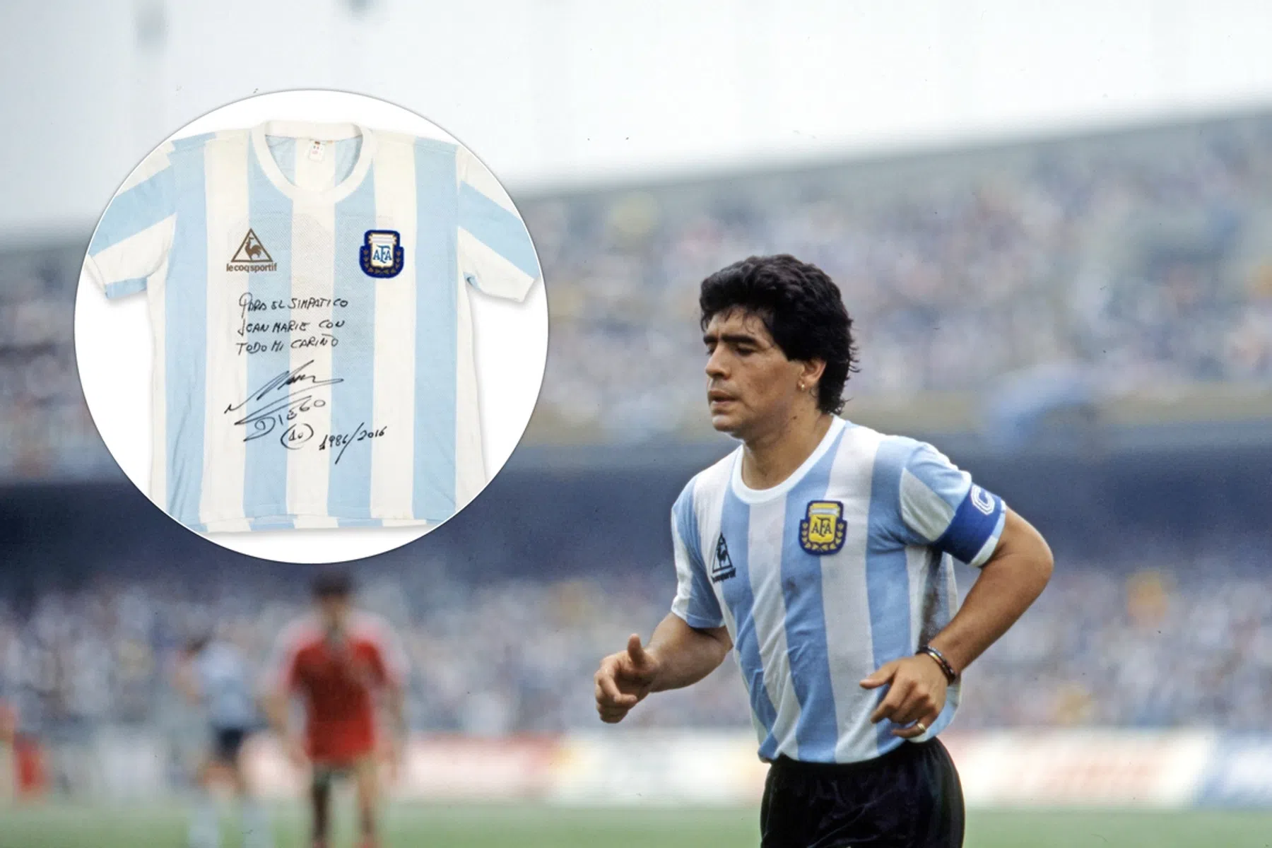 Uniek Maradona-shirt in de verkoop: bieden vanaf zes ton