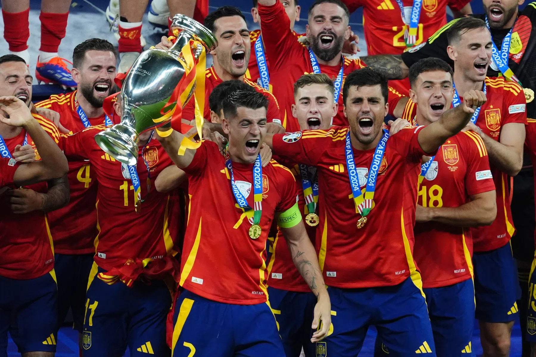 UEFA pakt Europees kampioenen Rodri en Morata aan na Gibraltar-liedje