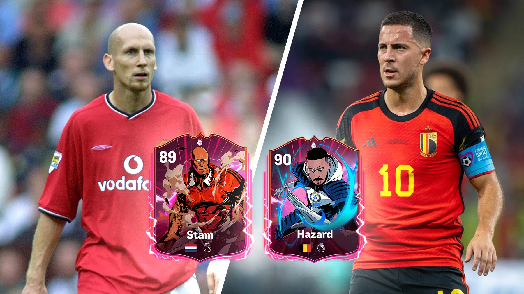 Hazard en Stam debuteren in populair voetbalspel
