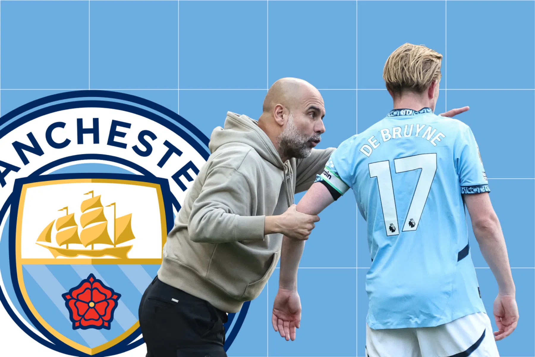 Pep Guardiola schuift Kevin De Bruyne naar de zijkant