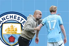 Thumbnail for article: Pep Guardiola schuift Kevin De Bruyne naar de zijkant