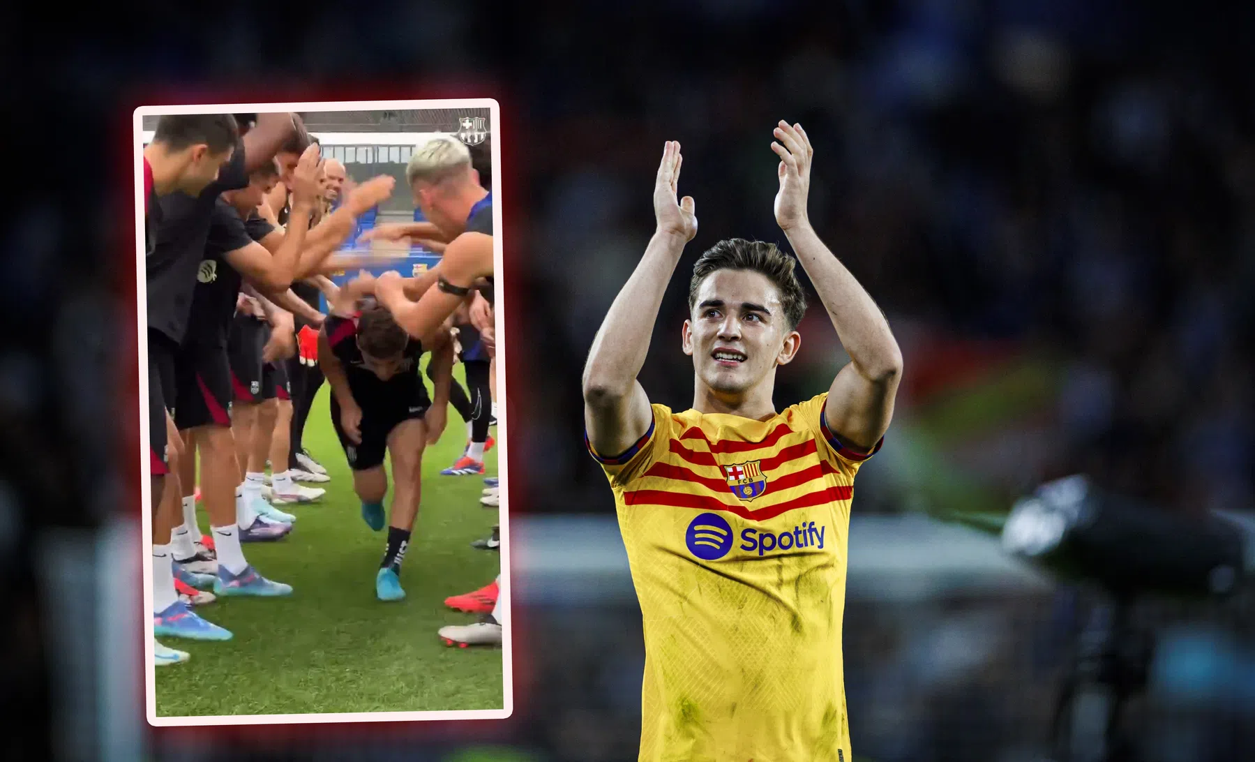 Gavi traint na bijna tien maanden weer gedeeltelijk mee bij Barcelona