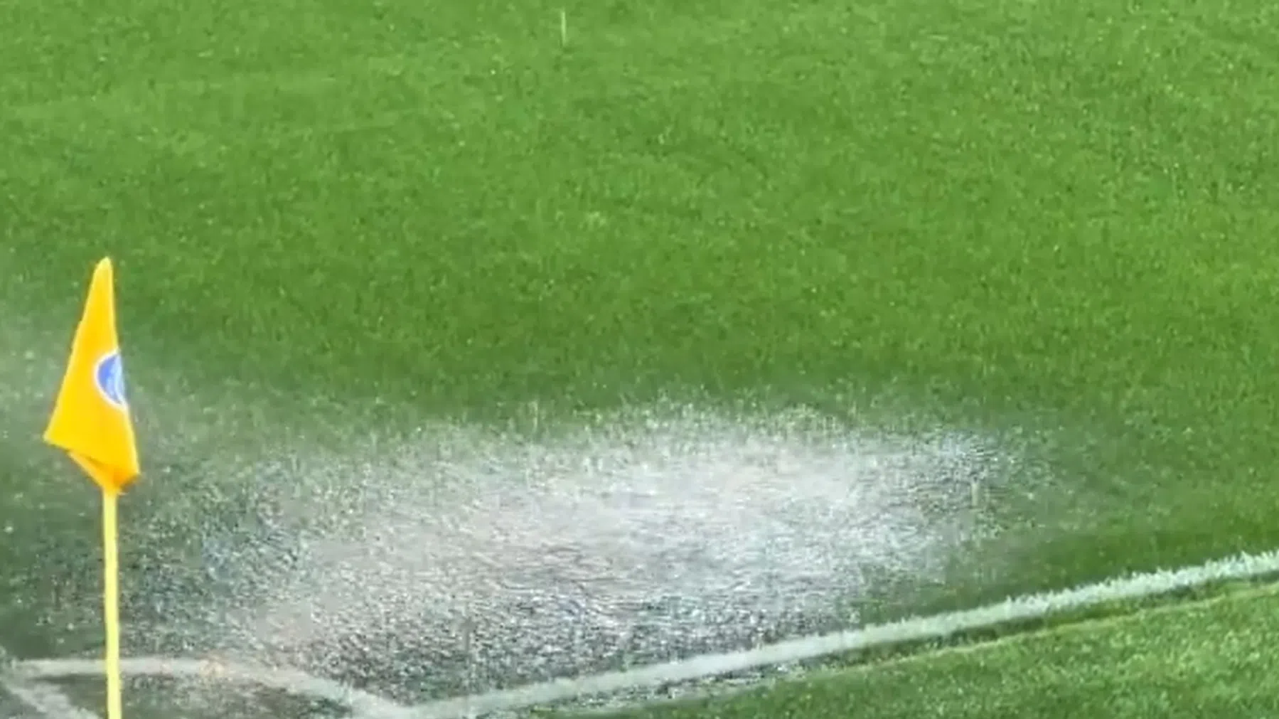 Duel Atalanta afgelast door extreme regenval