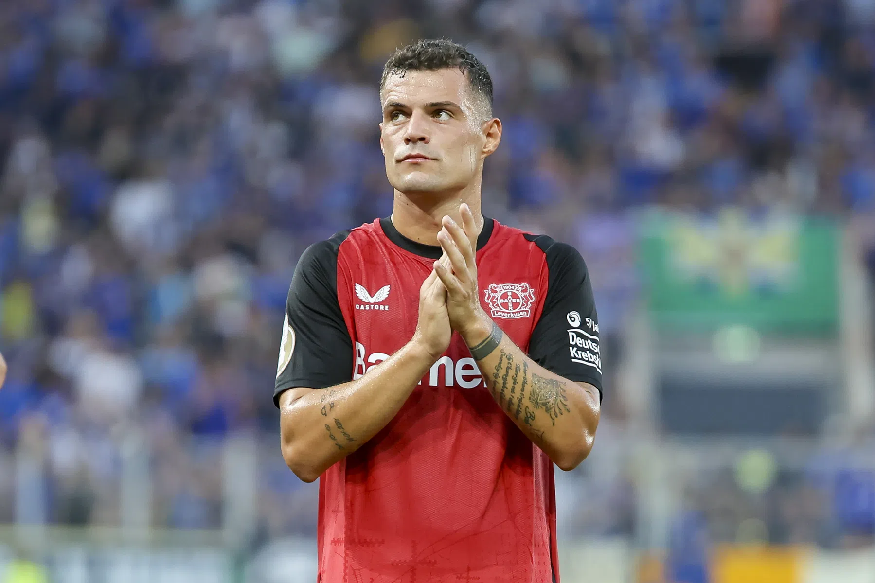 Gefrustreerde Xhaka kritisch op 'mindset' Leverkusen na nieuwe ontsnapping