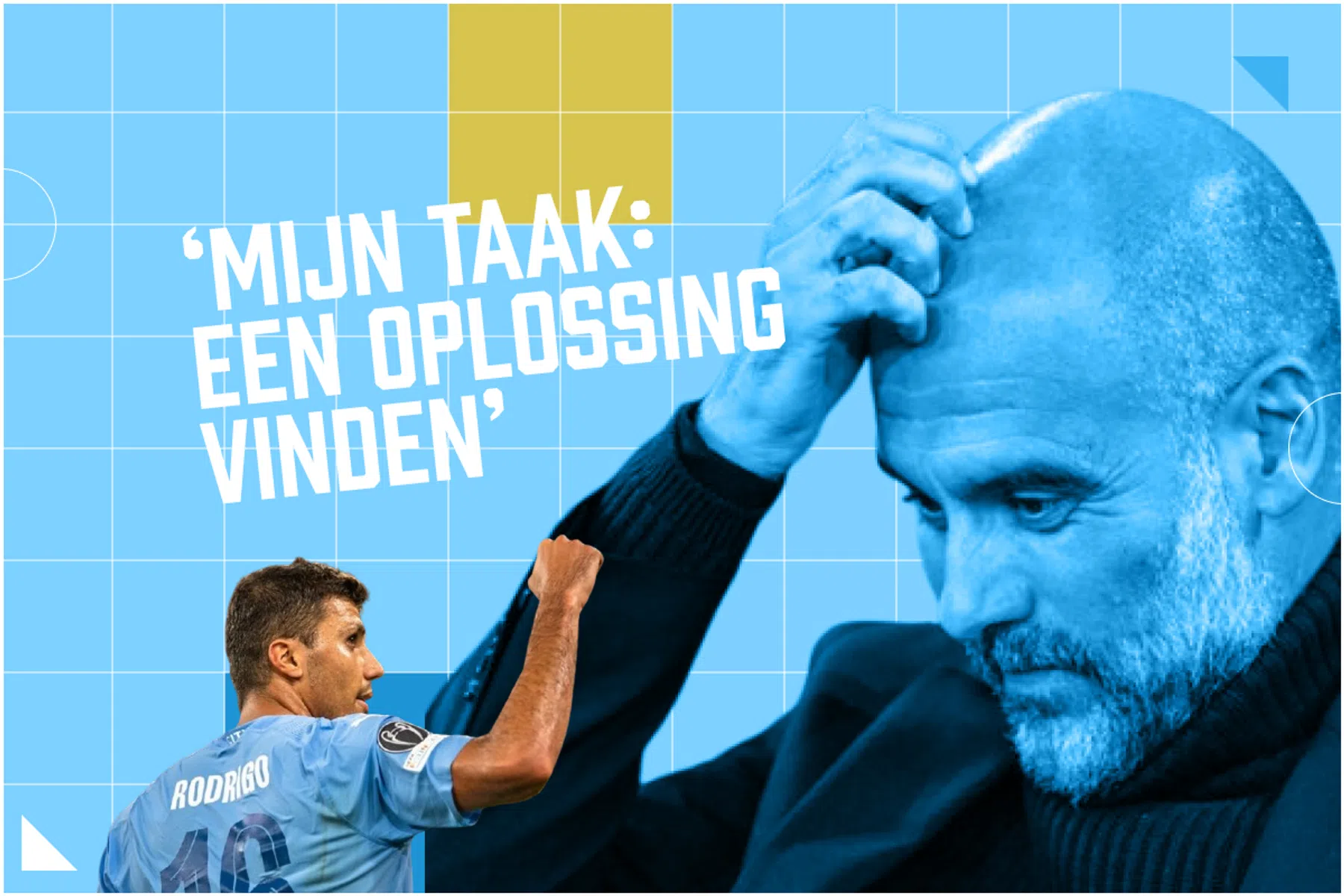 Pep Guardiola zoekt oplossing voor Rodri-probleem