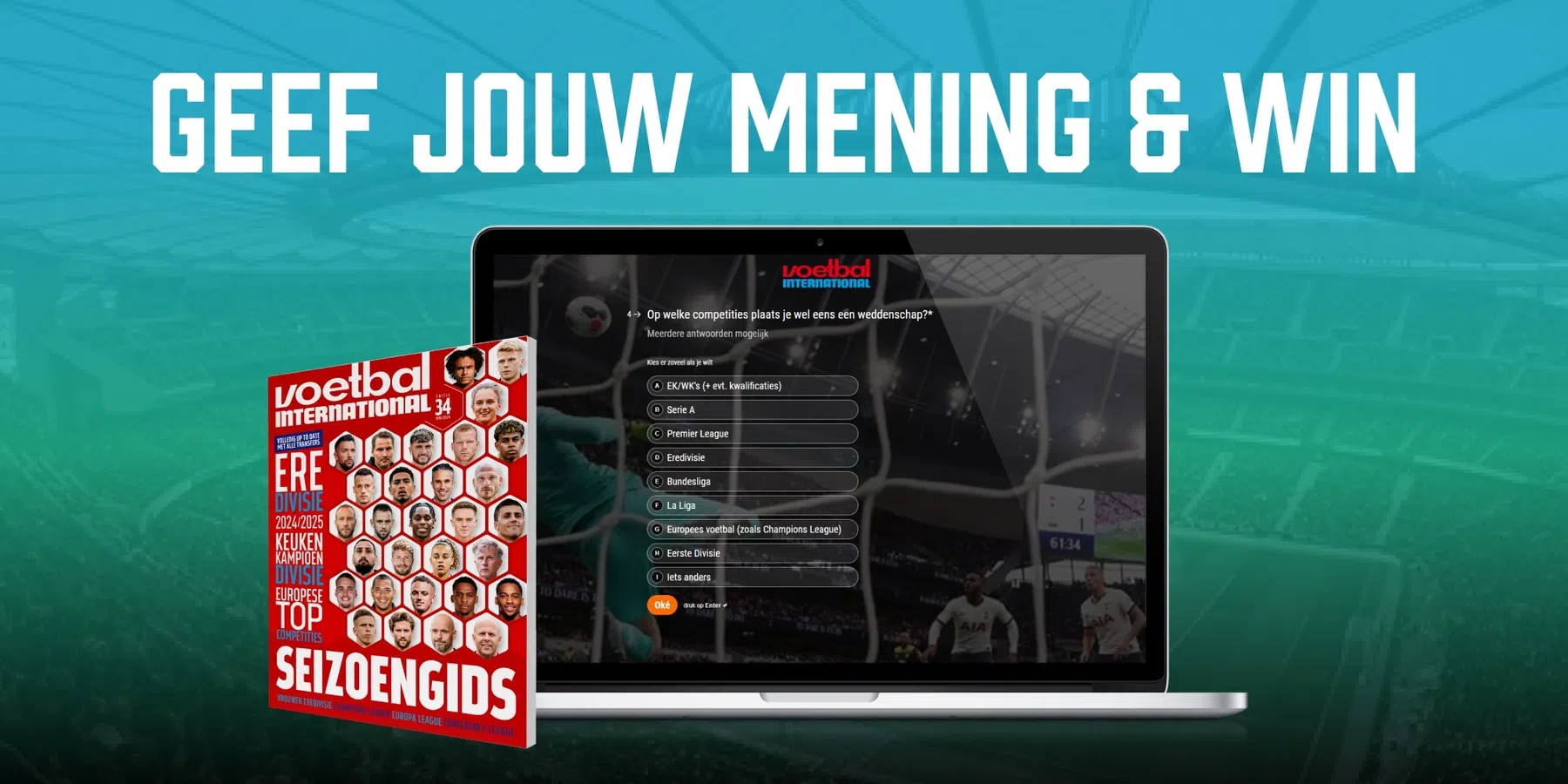 Vul onze enquête in en maak kans op een VI Seizoengids!