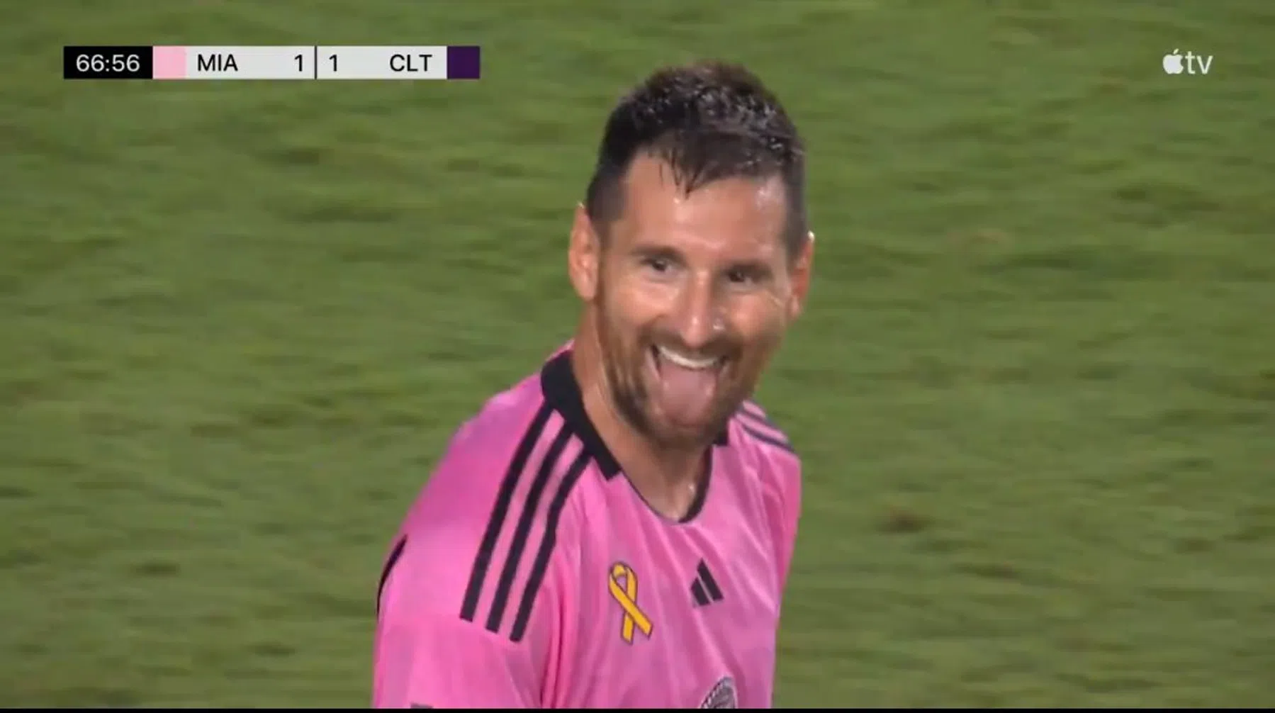 Messi staat weer op bij Inter Miami en redt punt voor MLS-koploper