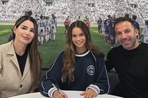 Zo vader, zo dochter: Del Piero junior tekent bij Juventus