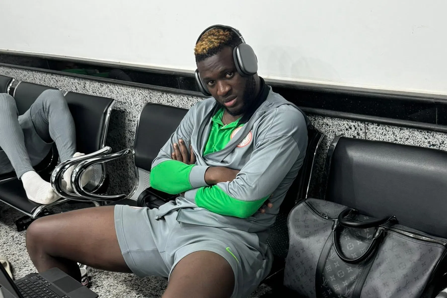 Chaos in Libië: spelers Nigeria keren na uren op vliegveld weer huiswaarts