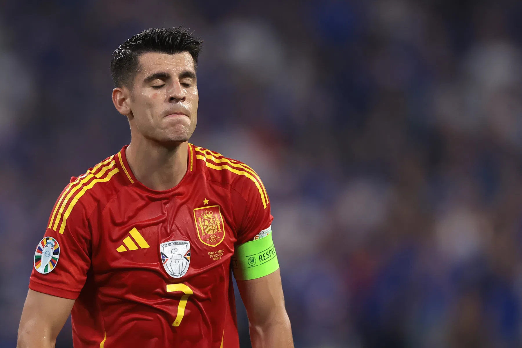 Spanje wint ondanks flater Morata nu wel van Servië 