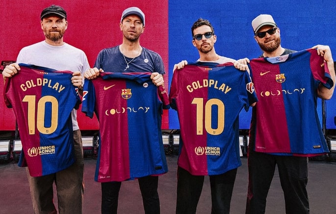 Barça presenteert samenwerking met Coldplay voor El Clásico