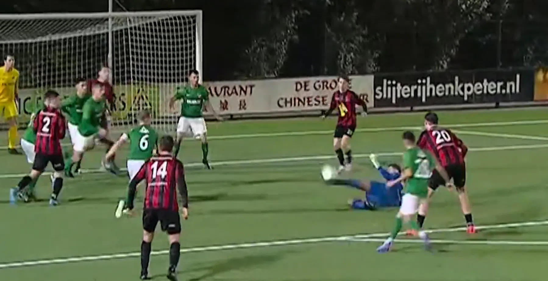 Scorende keeper OJC Rosmalen heeft niets meer aan prachtgoal