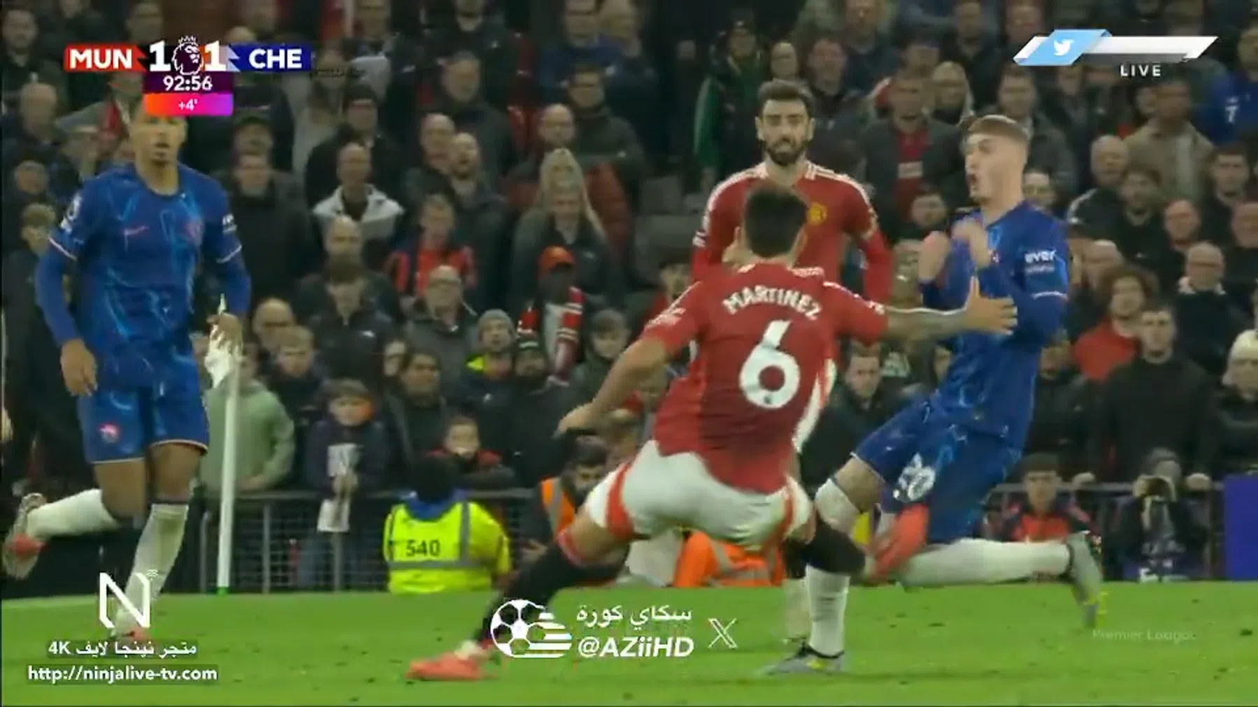 Woede om 'smerige' tackle Martínez: 'Had Palmers loopbaan kunnen beëindigen'