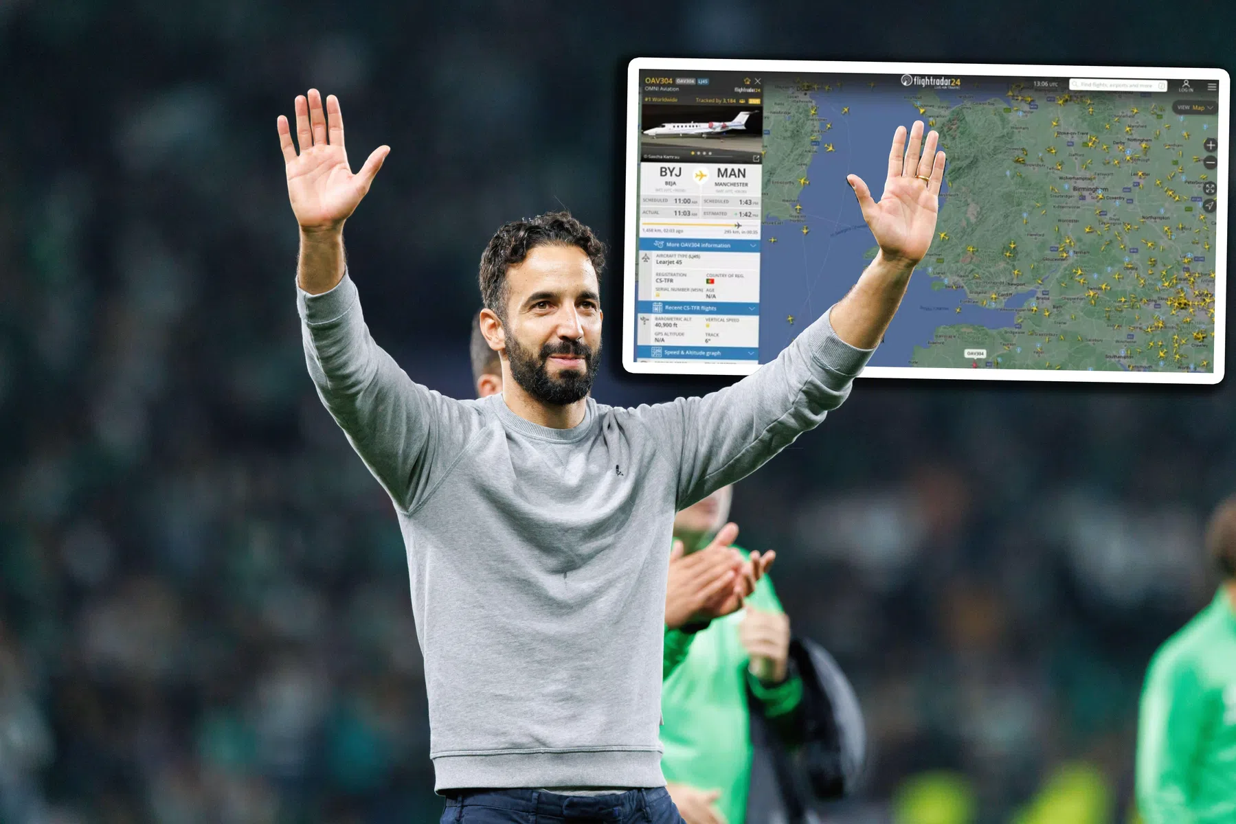 Amorim breekt wereldwijd record vliegtuig spotten