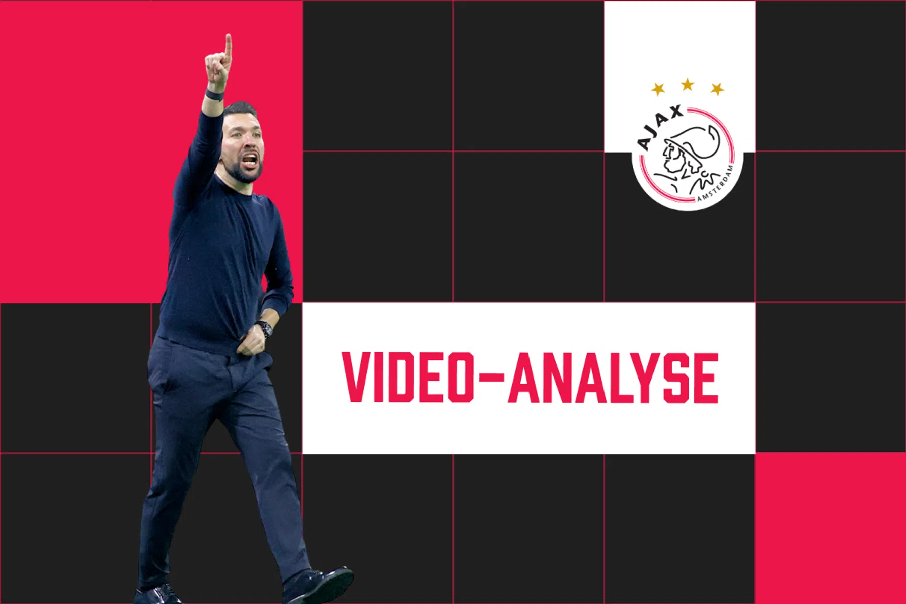 Eerste verdediger: Francesco Farioli laat Ajax-spitsen zweten