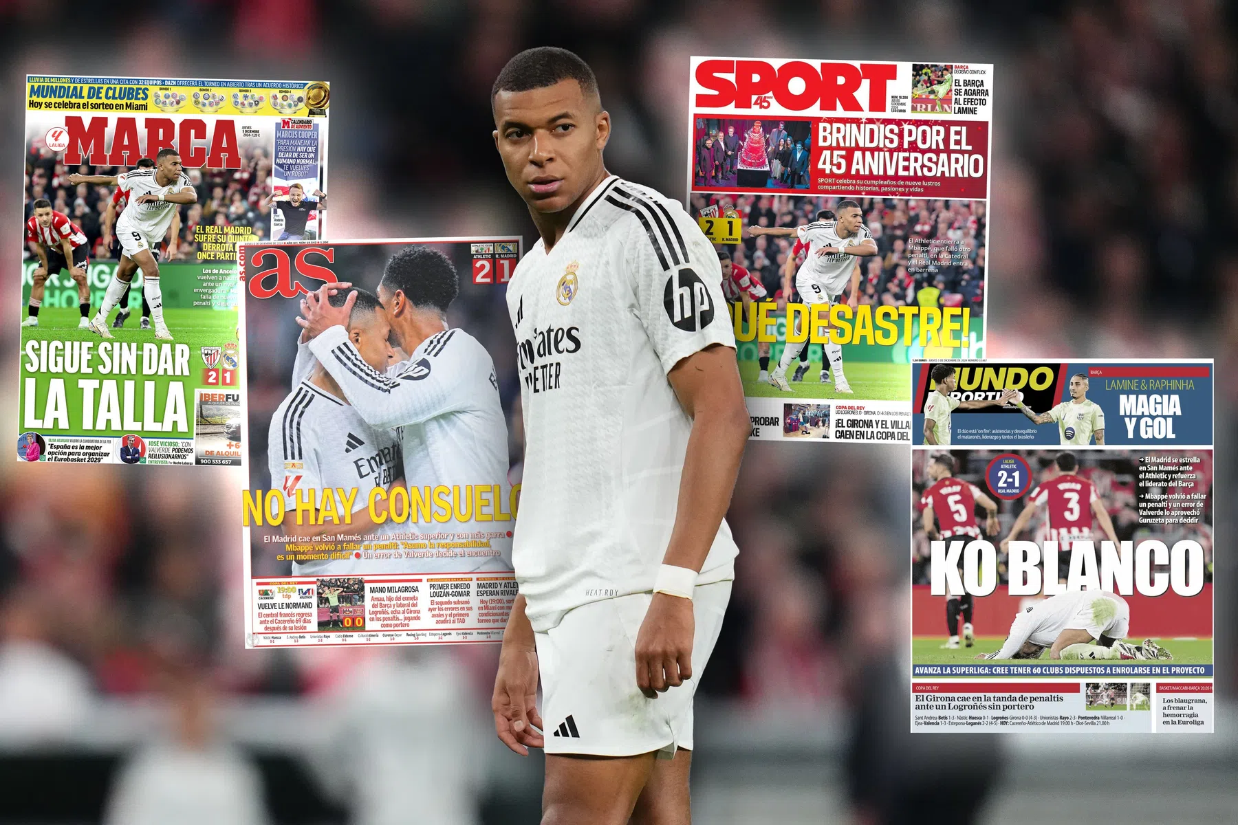 Mbappé gekraakt in media: 'Kalkoen met Thanksgiving heeft meer zelfvertrouwen'