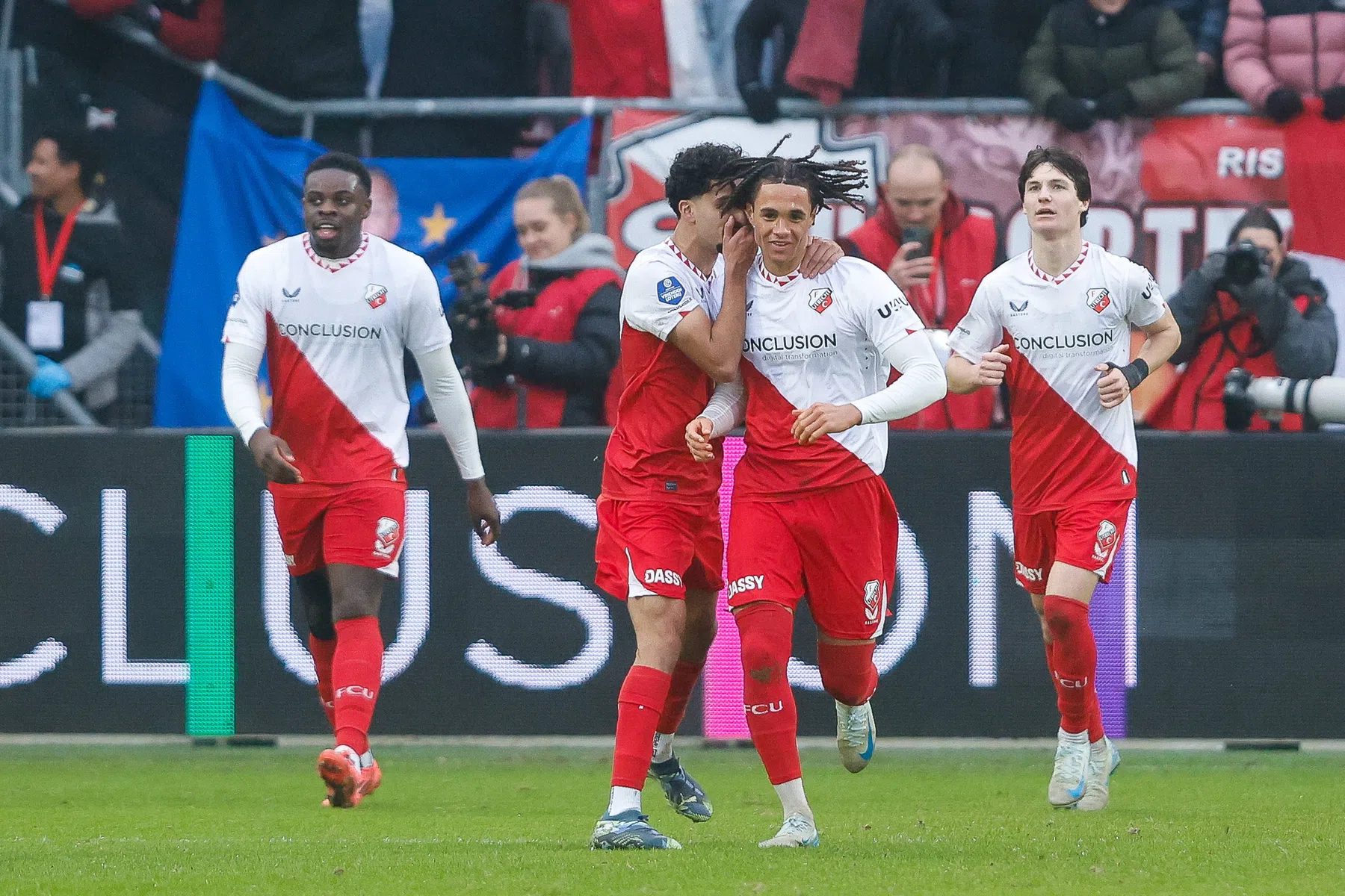 Utrecht moet tegen tien Eagles heel diep gaan voor gelijkspel