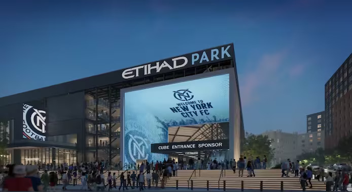 Primeur New York City: volledig elektrisch stadion, 740 miljoen en 20 jaar sponsor
