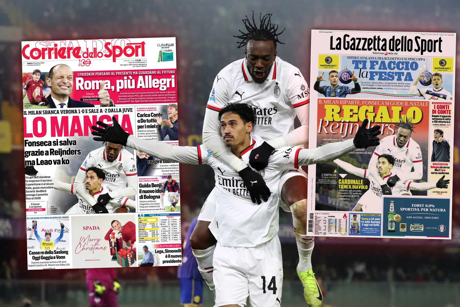 Italiaanse media zien 'Reijnders show' bij AC Milan: 'De ware drijvende kracht'