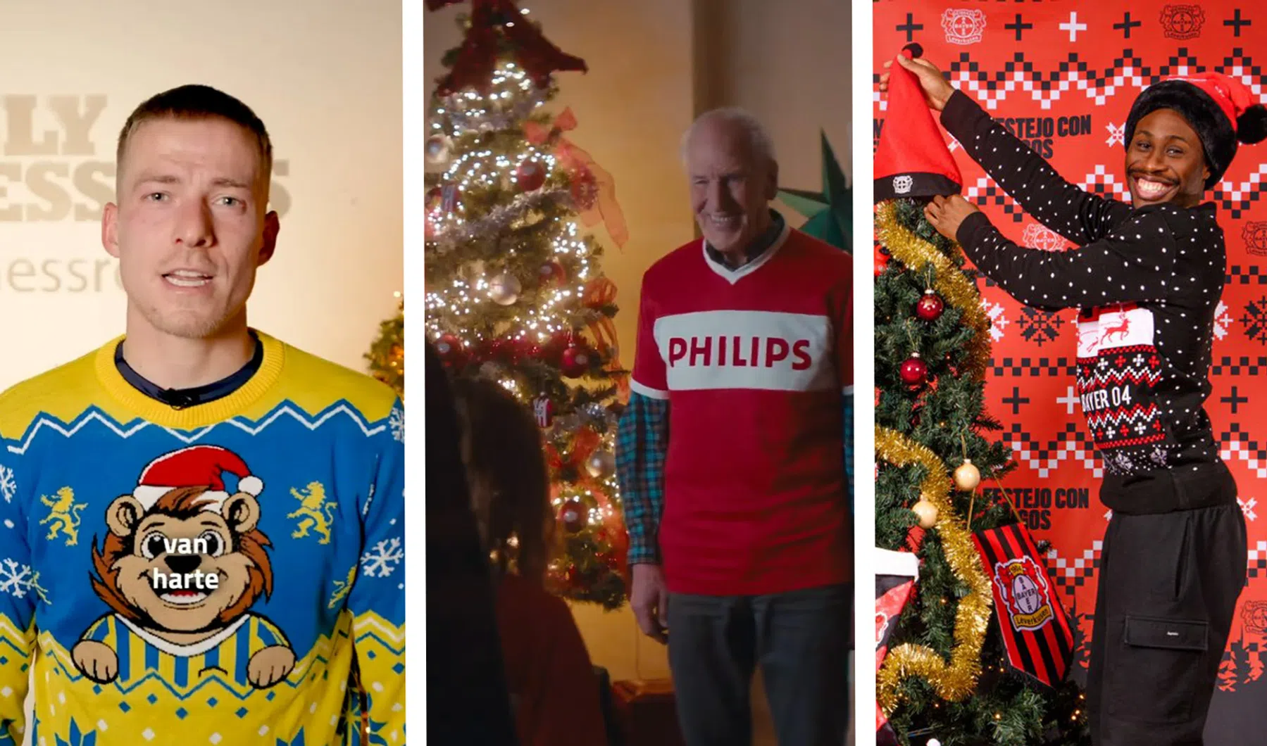 Kerstgroeten uit de voetbalwereld: zingende Kluivert heeft er zin in bij Lyon