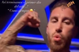 Clubloze Ramos (38) laat op nieuwjaarsdag zien hoe fit hij is