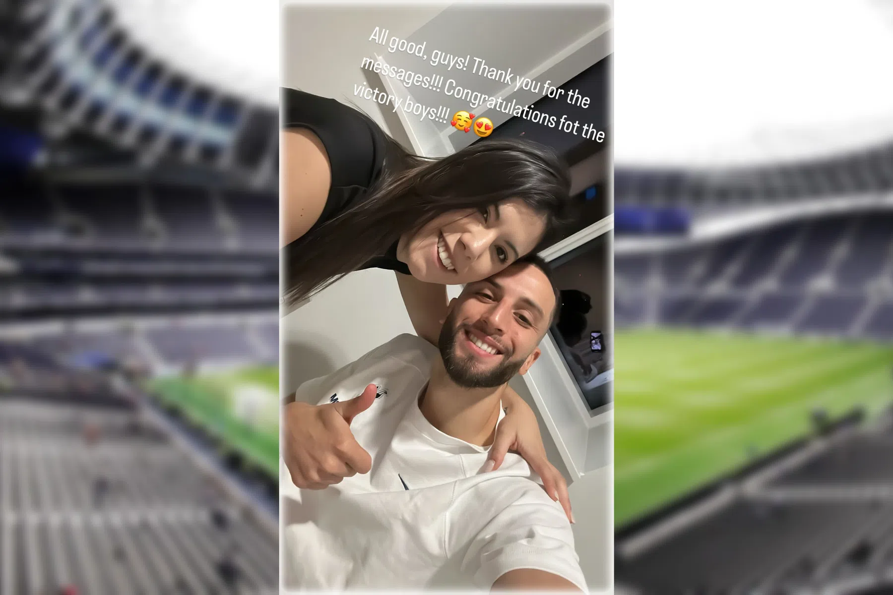 Bentancur laat zich met brede glimlach zien na angstig moment