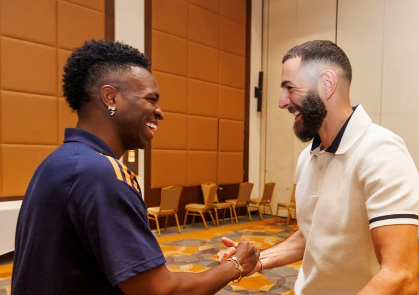 Benzema spreekt Vinícius toe: 'Hij zal de Ballon d'Or nog winnen'