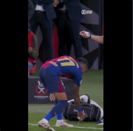 Raphinha dwarsboomt blessurebehandeling Mbappé