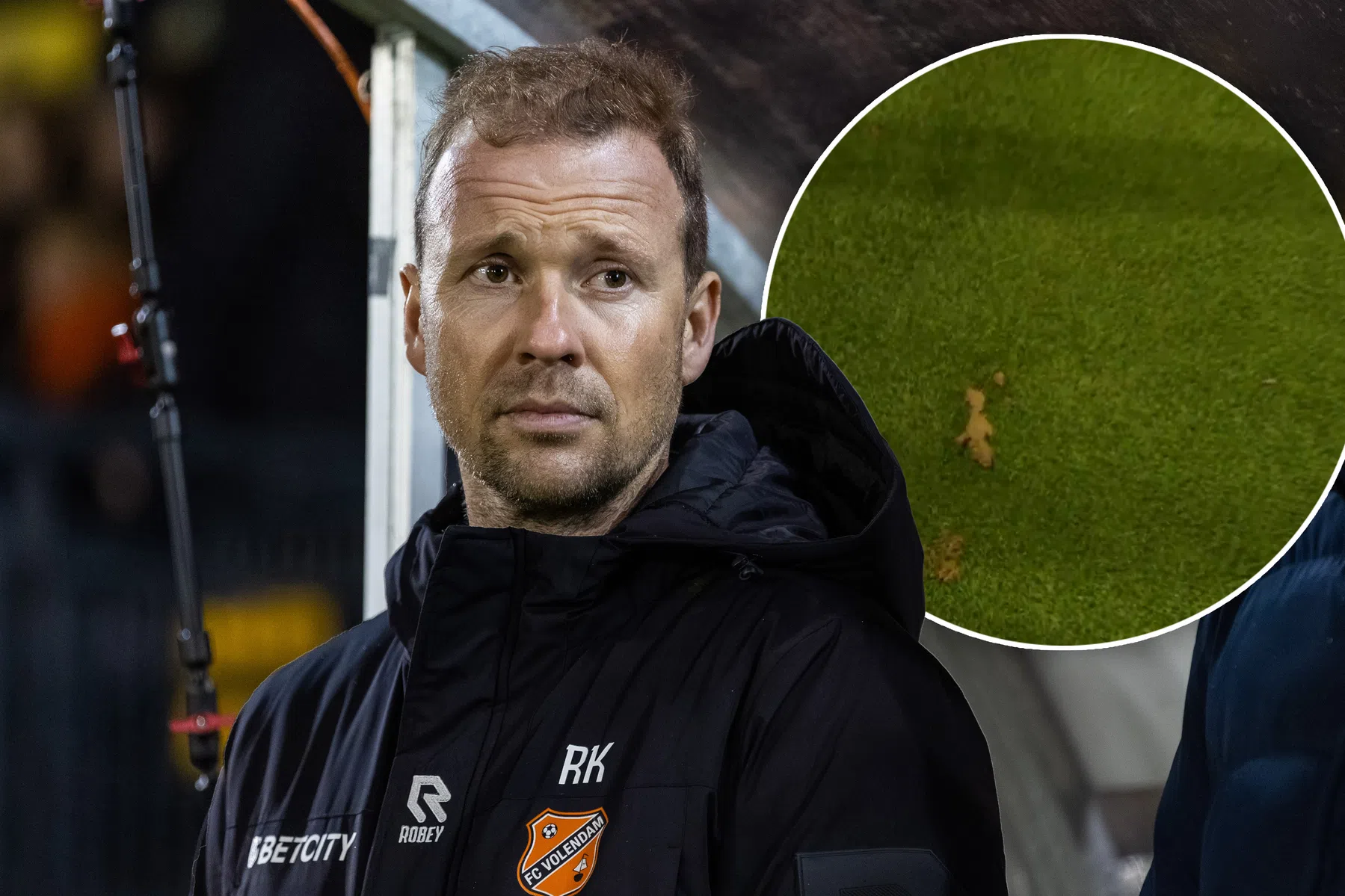 Kruys verrast door drol langs het veld van FC Volendam