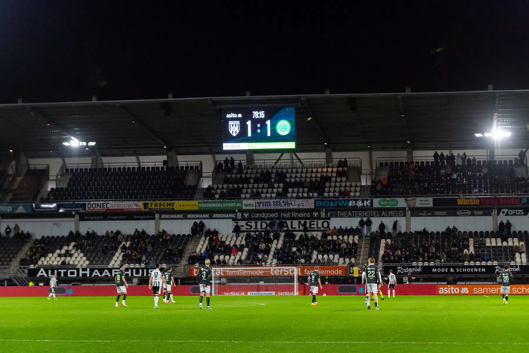 Restantje laat Heracles in de kou achter: Groningen houdt 21 minuten stand