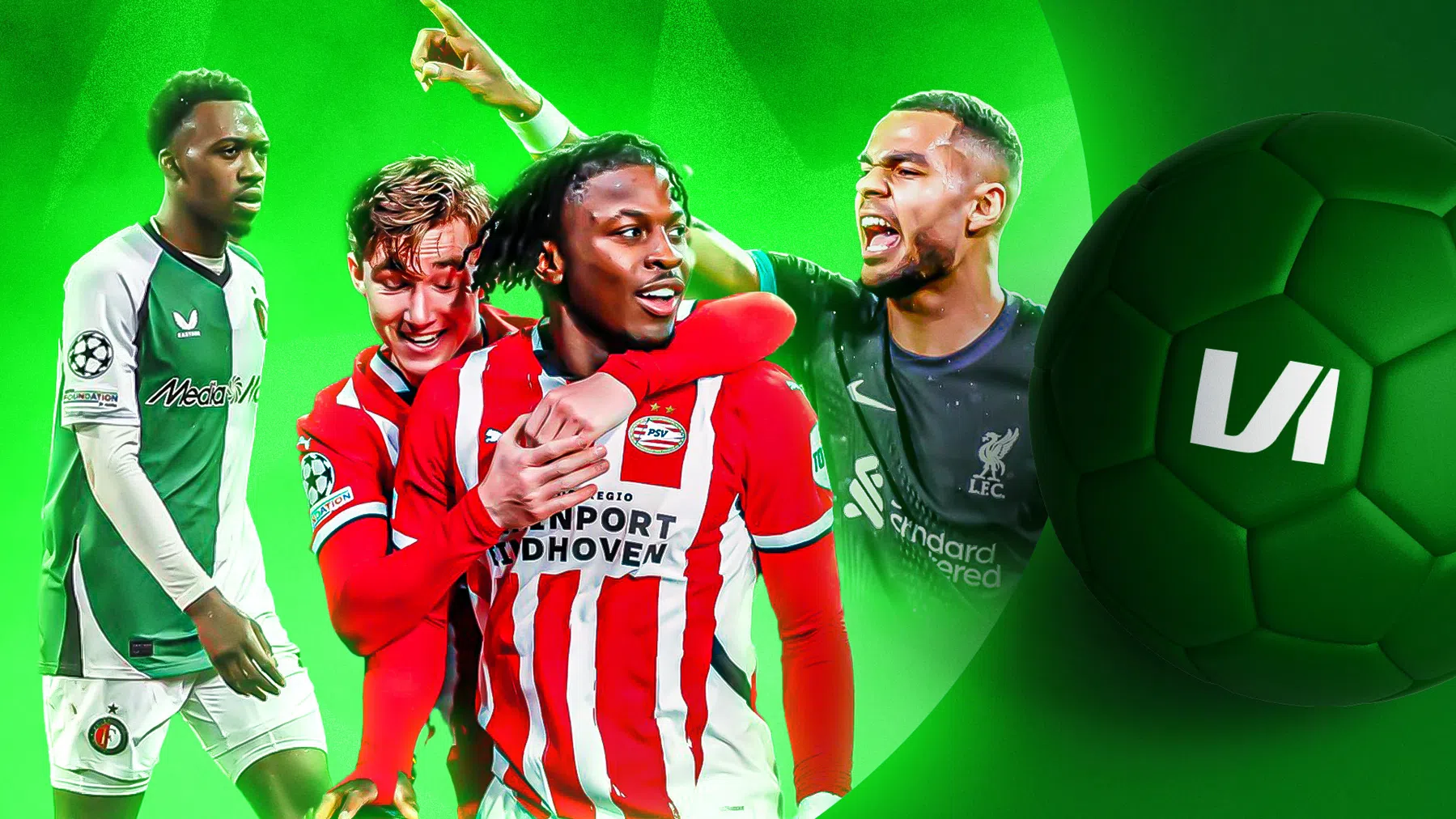 Rondje Europa: voetbalfeest bij PSV, dramatische avond voor Feyenoord