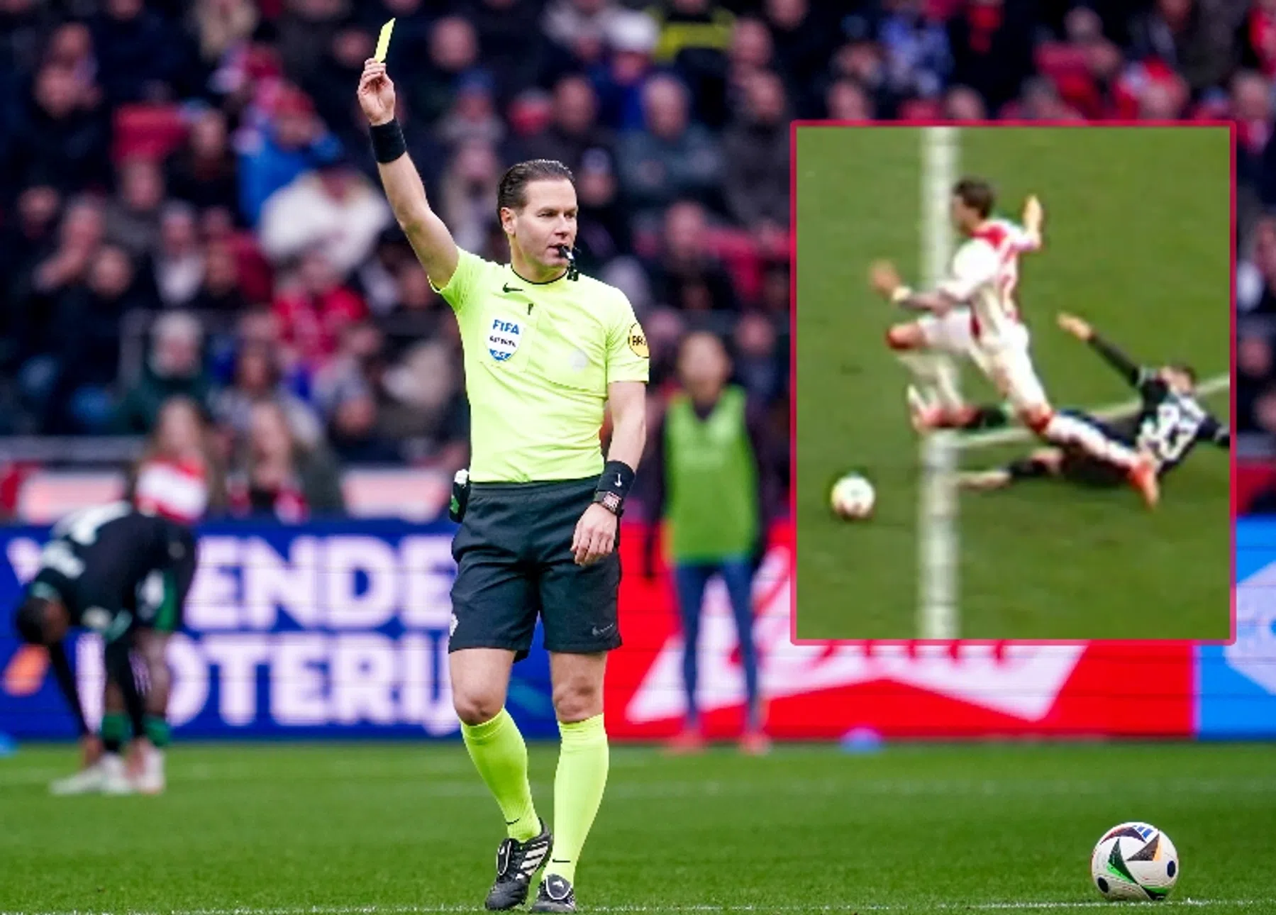 Beelden van overleg Makkelie en VAR bij Klassieker-penalty Ajax vrijgegeven