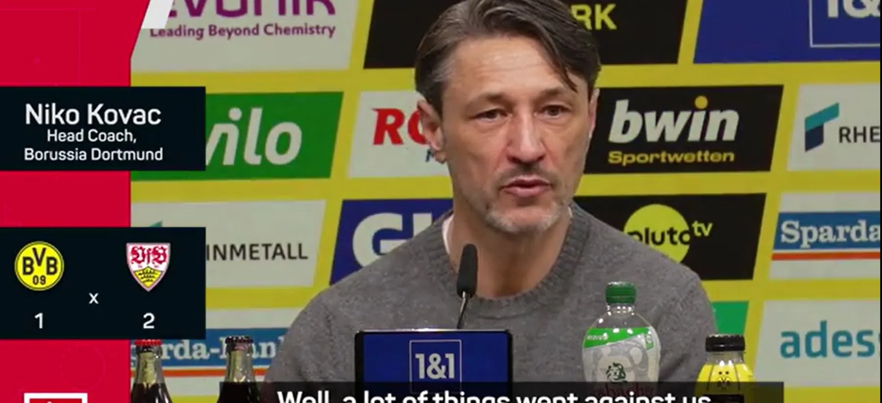 Kovac onderuit bij Dortmund-debuut: 'Kleine dingen bepalen de wedstrijd'