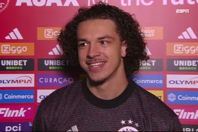 Skye Vink krijgt na eerste Jong Ajax-goal 'een dikke tien' van vader Marciano