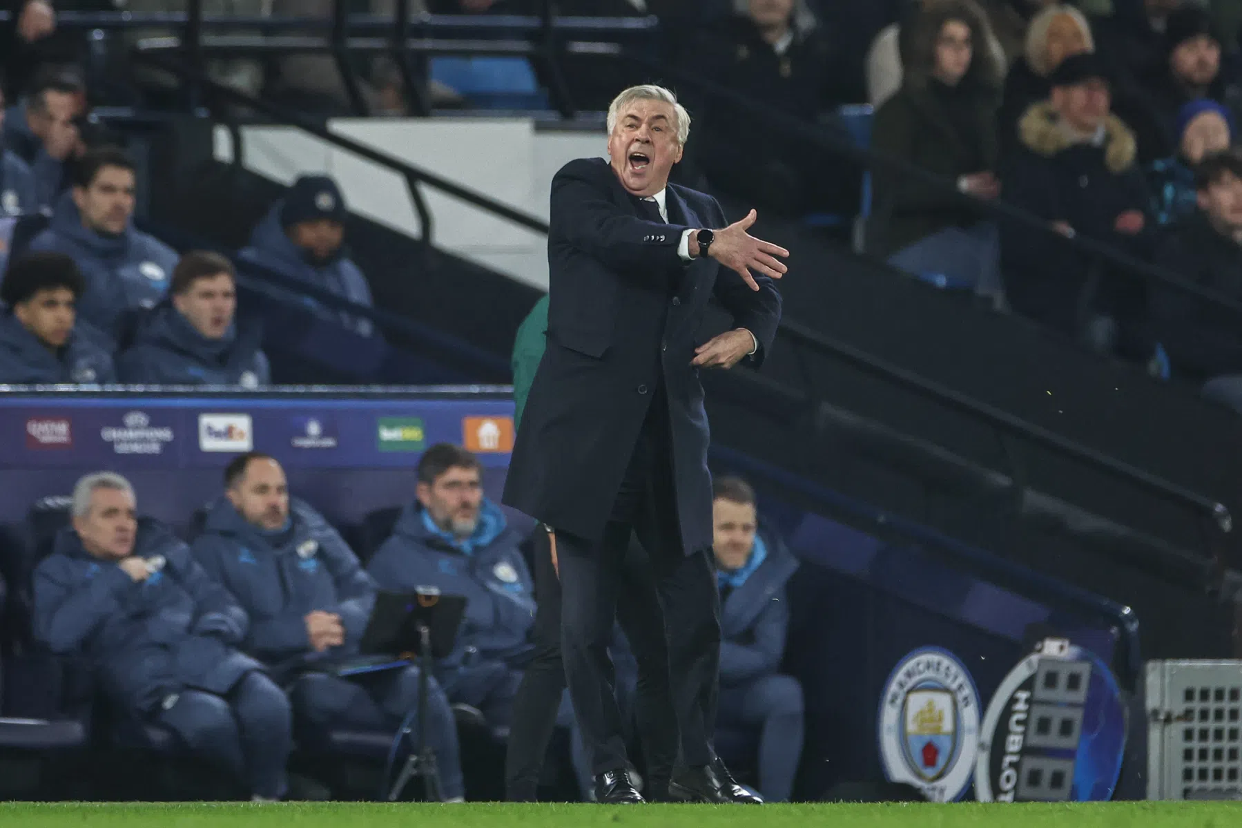 Ancelotti noemt uitslag tegen City verraderlijk: 'Dit is pas de eerste helft'