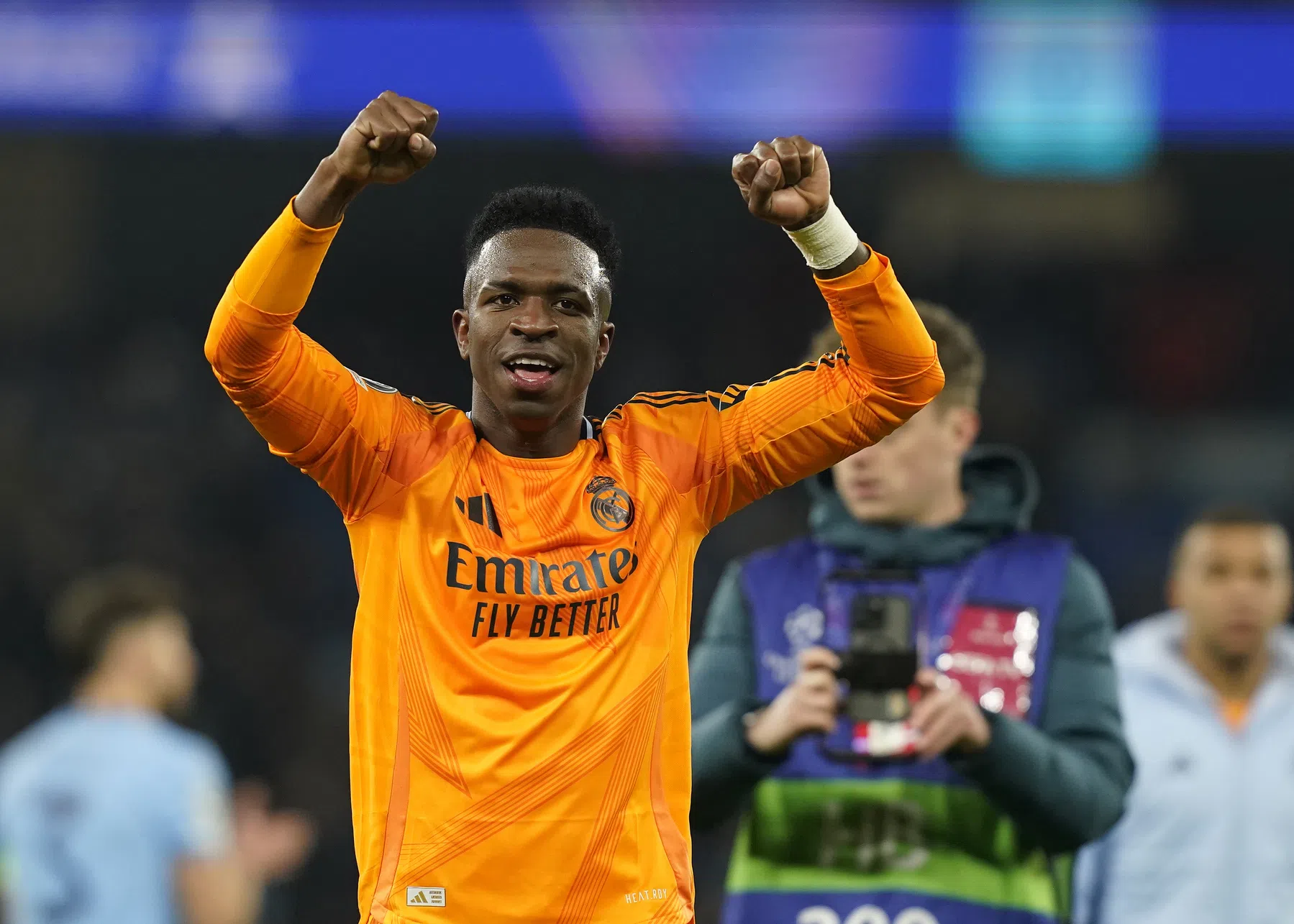 Vinícius reageert op prikkelend spandoek van City-fans: 'Het motiveerde mij'