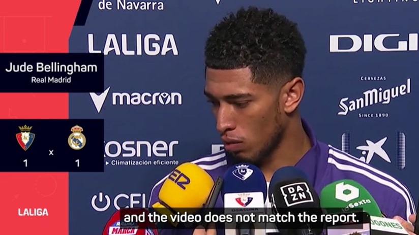 Bellingham reageert op vreemde rode kaart: 'Scheidsrechter heeft fout gemaakt'