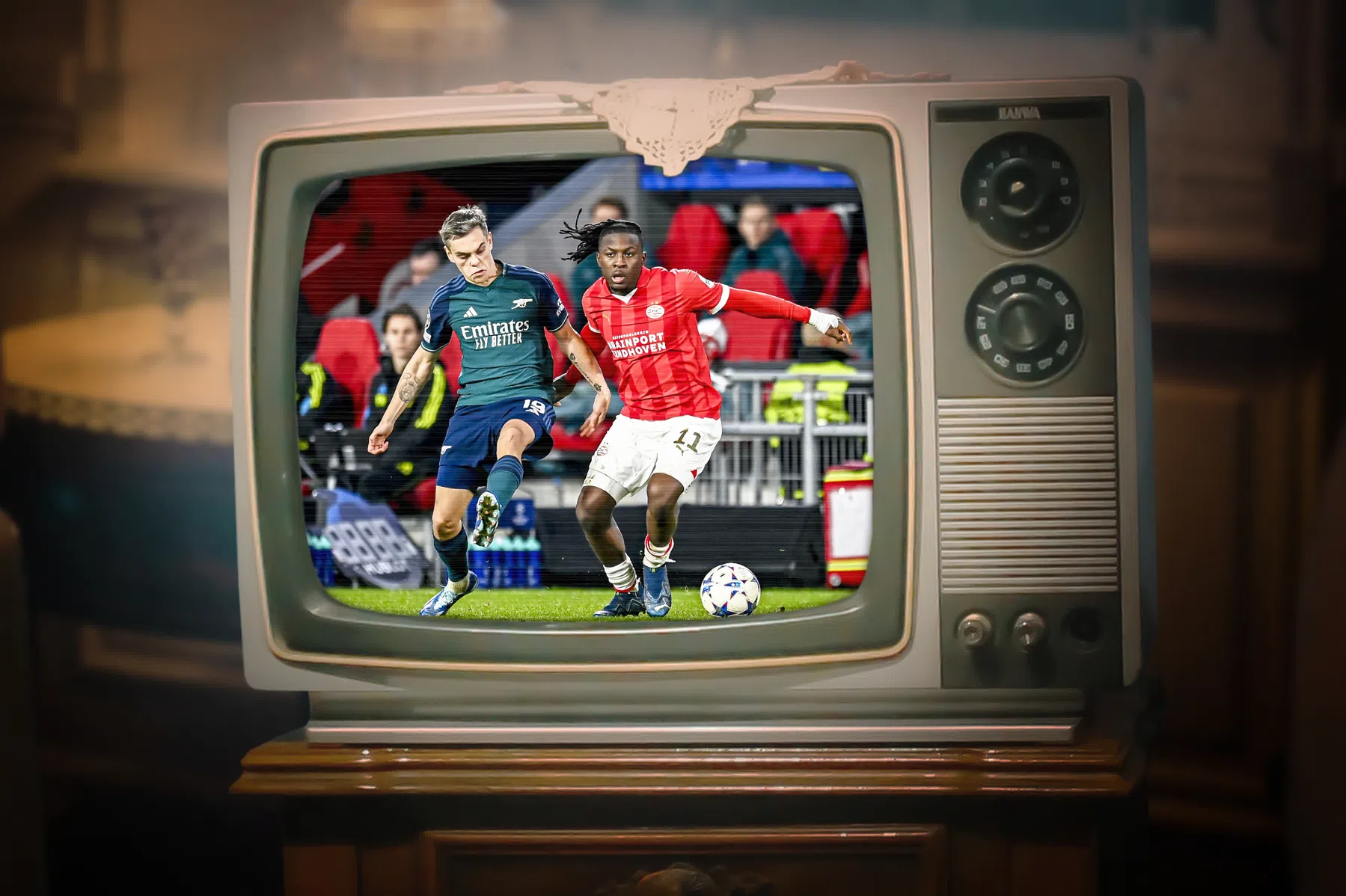 Voetbal op tv: op deze kanalen bekijk je de CL-duels van PSV en Feyenoord