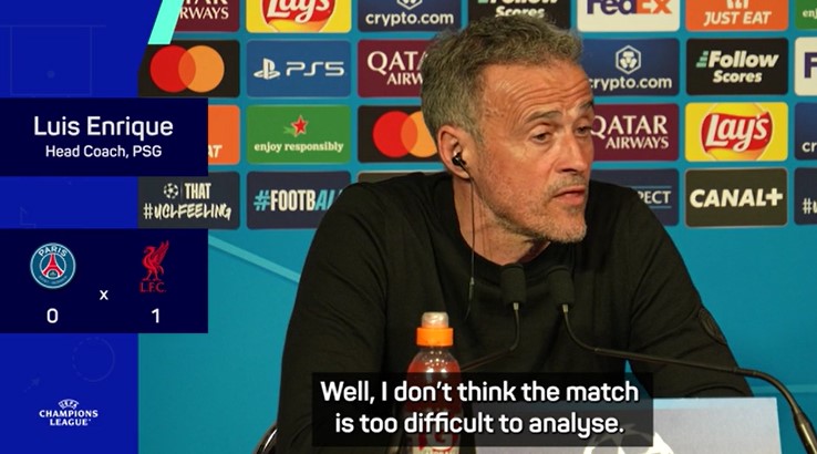 Luis Enrique zag ‘superieur’ PSG van Liverpool verliezen: 'Makkelijke analyse'