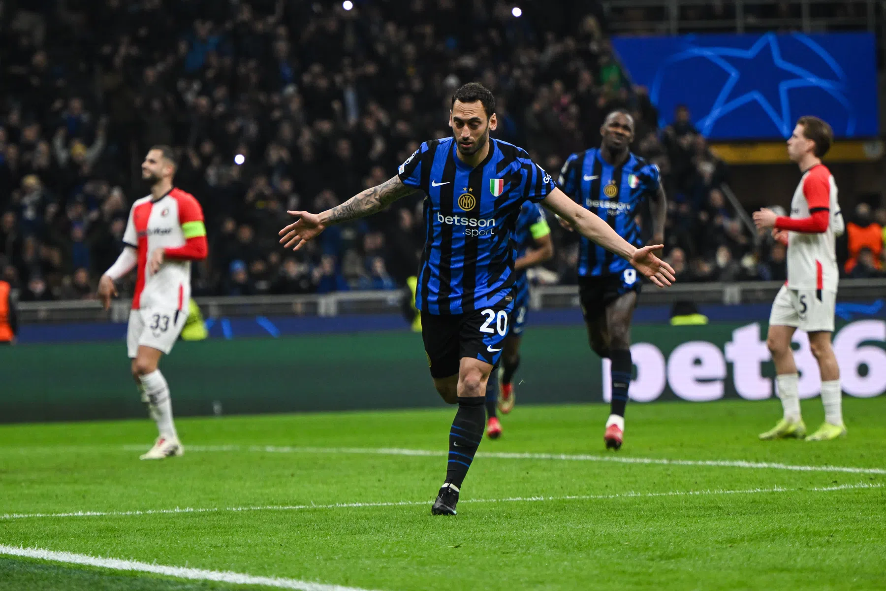 Geen wonder in San Siro: dapper Feyenoord is klaar in Champions League