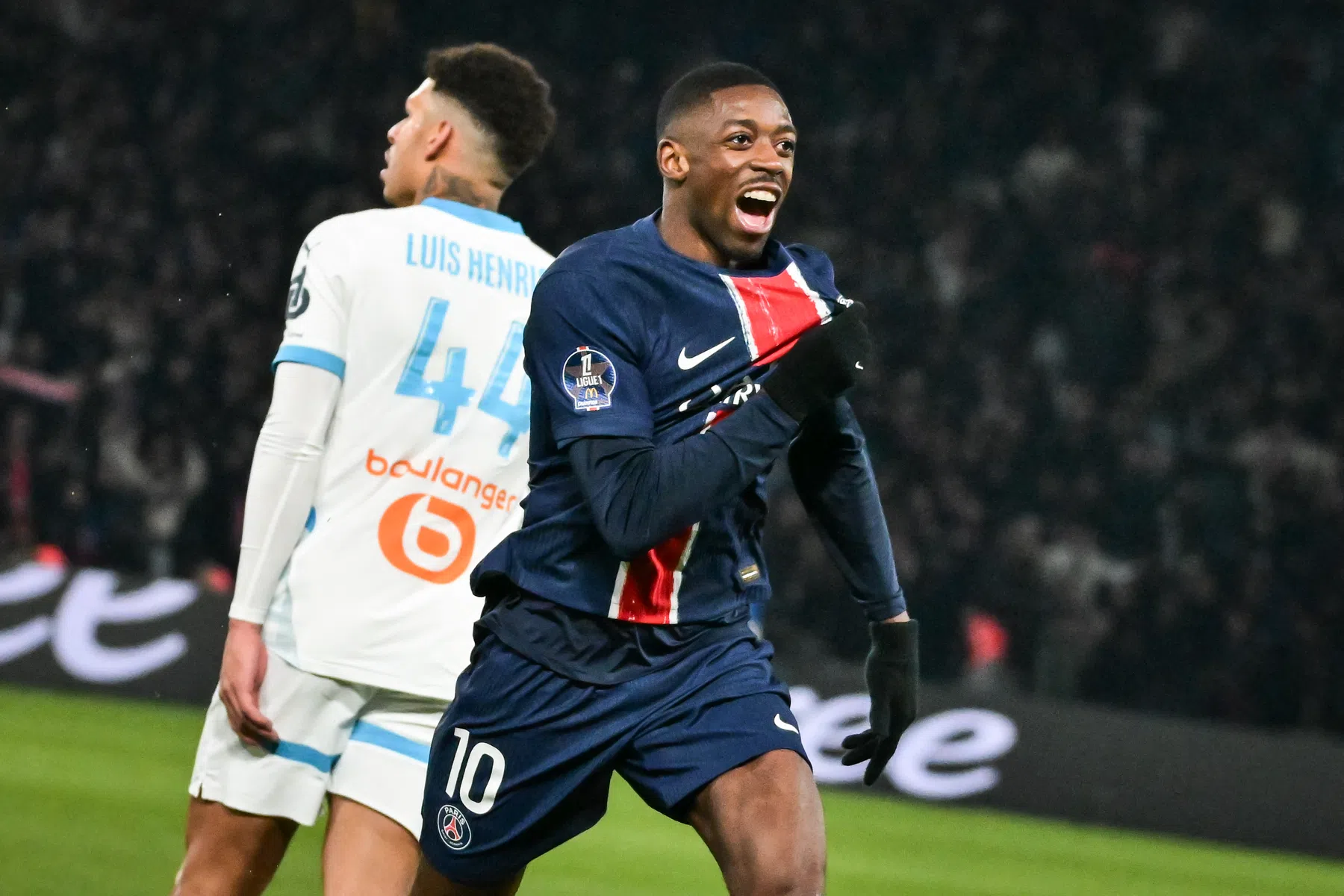 PSG vergroot na winst in clash gat met Marseille tot negentien punten 