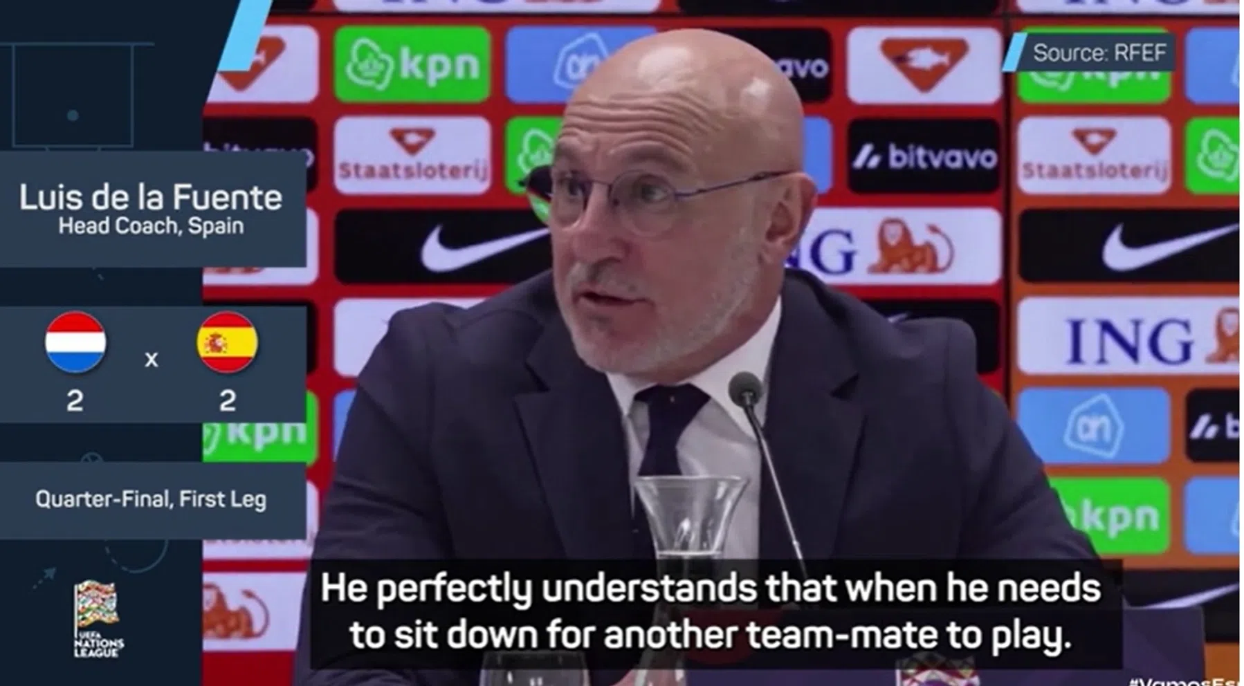 De La Fuente haalde Yamal naar de kant tegen Oranje: 'Dit hoort er ook bij'