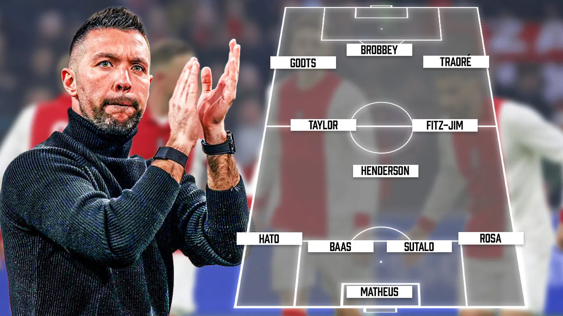 Verwachte opstelling Ajax: 'Duel tussen Rosa en Lang wordt smullen'
