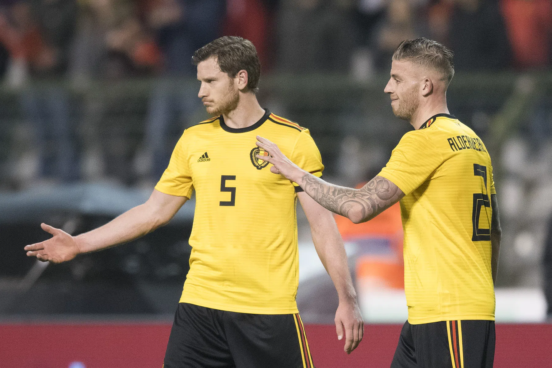 Afzwaaiende Vertonghen en Alderweireld moeten afscheidstournee uitstellen